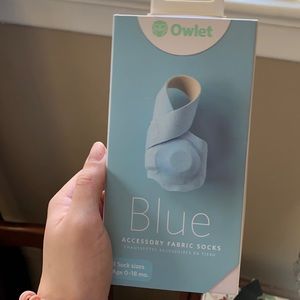Owlet blue sock sleeve size 0-18m